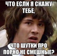 что если я скажу тебе, что шутки про порно не смешные?