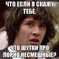 что если я скажу тебе, что шутки про порно несмешные?