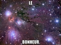 le bonheur