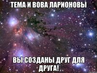 тема и вова ларионовы вы созданы друг для друга!