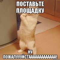 поставьте площадку ну пожалуууйстааааааааааааа!