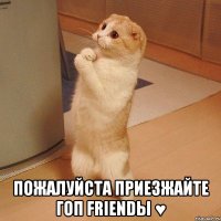  пожалуйста приезжайте гоп friendы ♥