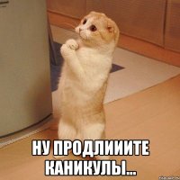  ну продлииите каникулы...