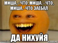 миша. - что, миша. - что, миша. -что заебал да нихуйя