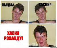 Панда? Хаски? Хаски Роналду!