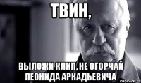 твин, выложи клип, не огорчай леонида аркадьевича