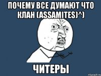 почему все думают что клан (assamites)^) читеры