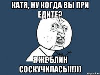 катя, ну когда вы при едите? я же блин соскучилась!!!)))