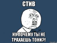 стив ну почему ты не трахаешь тони?!