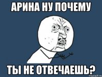 арина ну почему ты не отвечаешь?