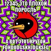 12345 это плохой поросль а вот этот крутой fdhdudgskhjdgksfg