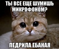 ты все еще шумишь микрофоном? педрила ебаная