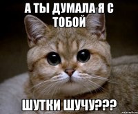 а ты думала я с тобой шутки шучу???