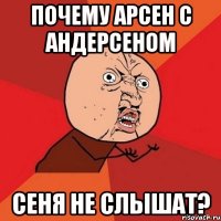 почему арсен с андерсеном сеня не слышат?