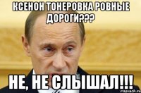 ксенон тонеровка ровные дороги??? не, не слышал!!!