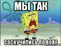 мы так соскучились по вове