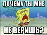 почему ты мне не веришь?