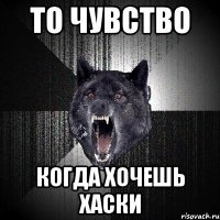 то чувство когда хочешь хаски