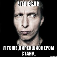 что если я тоже дирекшионером стану..