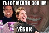 ты от меня в 300 км уёбок