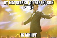 от матвеевки до березовой рощи 16 минут