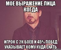 мое выражение лица когда игрок с 2к боёв и 45% побед указывает кому куда ехать