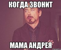 когда звонит мама андрея