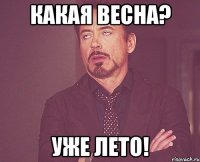 какая весна? уже лето!