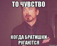 то чувство когда братишки ругаются