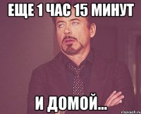 еще 1 час 15 минут и домой...