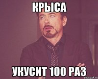 крыса укусит 100 раз