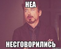 неа несговорились