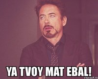  ya tvoy mat ebal!