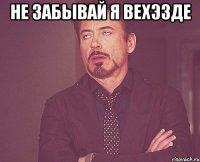 не забывай я вехэзде 