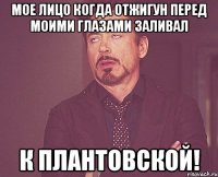 мое лицо когда отжигун перед моими глазами заливал к плантовской!