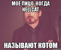 мое лицо, когда hellcat называют котом