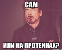 сам или на протеинах?