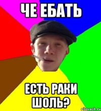 че ебать есть раки шоль?