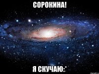 сорокина! я скучаю:*