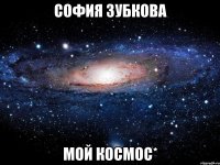 софия зубкова мой космос*