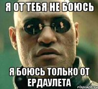 я от тебя не боюсь я боюсь только от ердаулета