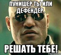 пунишер ты или дефендёр, решать тебе!