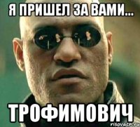 я пришел за вами... трофимович