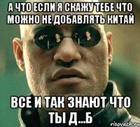 а что если я скажу тебе что можно не добавлять китай все и так знают что ты д...б