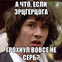 а что, если эрцгерцога грохнул вовсе не серб?