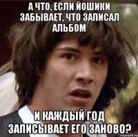 а что, если йошики забывает, что записал альбом и каждый год записывает его заново?