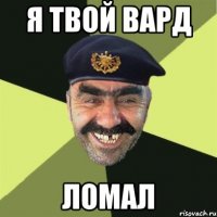 я твой вард ломал