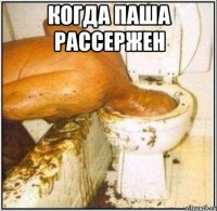 когда паша рассержен 