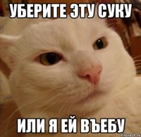 уберите эту суку или я ей въебу