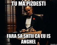 tu ma pizdesti fara sa shtii ca eu is anghel